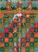 印度蛇棋棋盘唐卡 -  - 佛教艺术品专场 - 2011年春季艺术品拍卖会 -收藏网