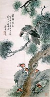 鹰 立轴 设色纸本 -  - 中国书画 - 2007秋季艺术品拍卖会 -收藏网