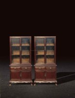 红木两节书柜一对		 -  - 古典家具专场 - 北京嘉缘四季艺术品拍卖会 -收藏网