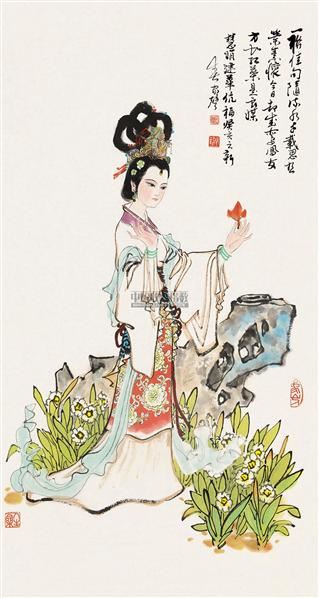 仕女 镜片-郑家声-中国书画(一)-2011金秋拍卖会-中国