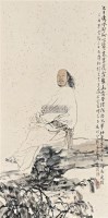 蒲松龄像 镜框 设色纸本 - 129875 - 名家作品二 - 2011广州艺术博览会夏季名家作品拍卖会 -收藏网