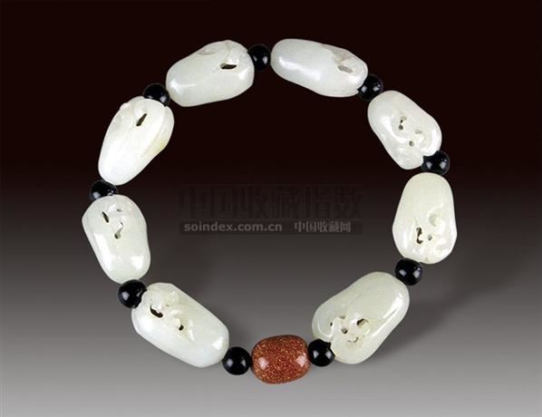 白玉佛手手串	8粒	 -  - 玉器翡翠专场 - 北京嘉缘四季艺术品拍卖会 -收藏网