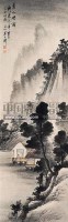 夏山烟雨 立轴 设色纸本 - 吴石仙 - 中国书画 - 2010春季艺术品拍卖会 -收藏网