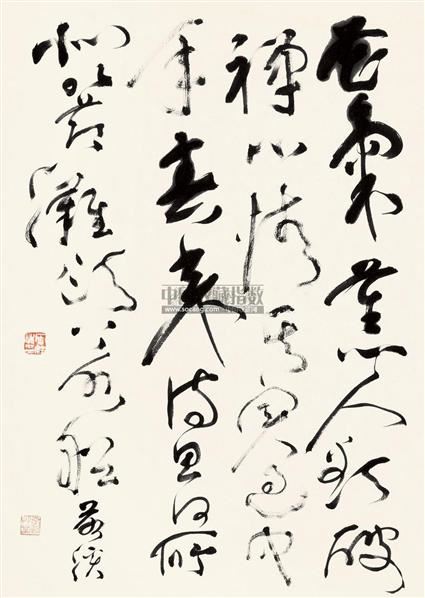 草书黄庭坚诗 镜心 纸本 - 127506 - 当代著名书法家作品专场 - 2011