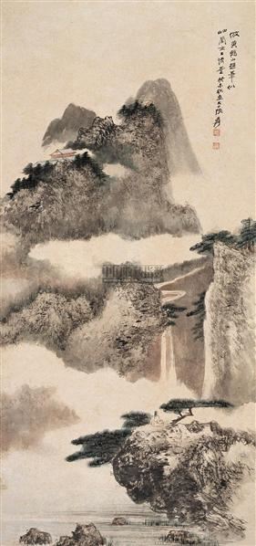 仿黄鹤山樵笔 立轴 设色纸本 116070 中国近现代书画(一 2005