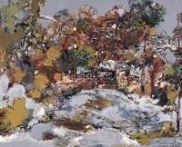 洪凌 暖雪 布面油画 - 洪凌 - 中国油画 - 2006秋季艺术品拍卖会 -收藏网