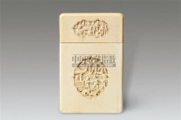 象牙雕人物开光名片盒 -  - 古玩杂项 - 2010秋季艺术品拍卖会 -收藏网