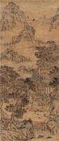 山居图 镜心 设色绢本 - 陆治 - 中国书画（三） - 2008首届大型艺术品拍卖会 -收藏网