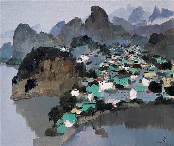 吴冠中 桂林 布面 油画