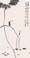 花鸟 立轴 水墨纸本 - 魏启后 - 书画杂件 - 2007迎春文物艺术品拍卖会 -收藏网