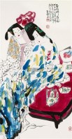 玉楼醉春图 镜框 设色纸本 - 王西京 - 中国书画 - 2011秋季艺术品拍卖会 -收藏网