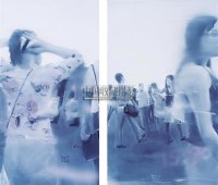 《美丽美丽NO.06》《美丽美丽NO.10》（两件一组） 布面 丙烯 -  - 中国现当代油画雕塑专场 - 2010年秋季艺术品拍卖会 -收藏网