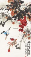 花鸟 立轴 设色纸本 - 蔡天涛 - 中国书画（二） - 2012迎春艺术品拍卖会 -收藏网