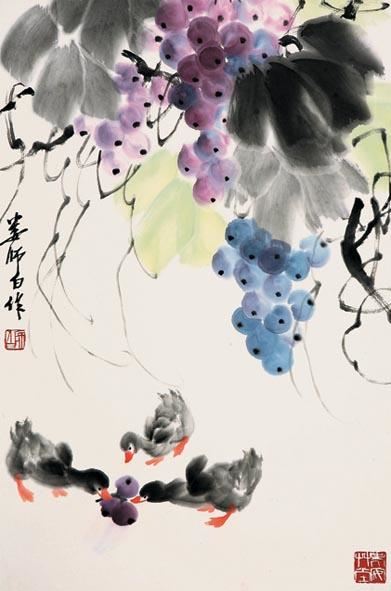 娄师白 葡萄小鸭