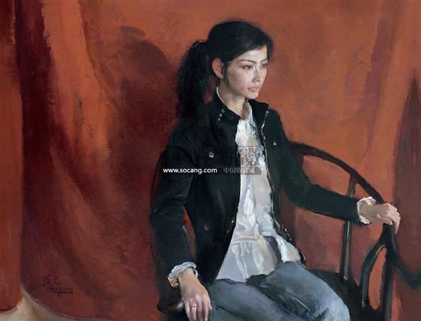 人物肖像 油彩 画布-夏葆元-当代艺术和油画雕