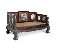 清 红木罗汉床 -  - 明清古典家具 - 2007春拍瓷器雅玩家具拍卖 -收藏网
