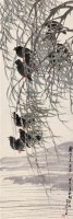 柳叶八哥 立轴 设色纸本 - 胡郯卿 - 中国书画 - 2006秋季大型艺术品拍卖会 -收藏网