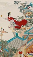 红线盗盒 立轴 设色纸本 - 4379 - 名家书画精品 - 2011年秋季艺术品拍卖会 -收藏网