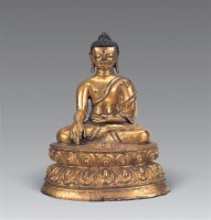明 铜鎏金阿閦佛像 -  - 妙音天籁-佛教艺术品 - 2006年秋（十周年）拍卖会 -收藏网