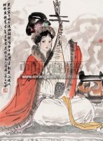 蔡文姬 立轴 设色纸本 - 萧玉田 - 中国书画 瓷器工艺品 - 2007迎新艺术品拍卖会 -收藏网