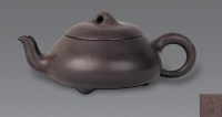 现代 紫砂三足石瓢壶 -  - 中国书画紫砂茗壶 - 2006年秋季拍卖会 -收藏网
