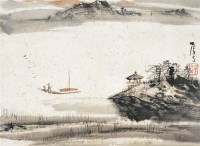 华士清(b.1942)津渡 - 华士清 - 中国书画鉴藏专场 - 2007年秋季中国书画拍卖会 -收藏网
