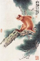 猴 立轴 设色纸本 - 13390 - 中国书画 - 2007年秋季大型艺术品拍卖会 -收藏网
