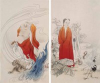 李唐   佛教故事 （二件） - 李唐 - 当代中国书画 - 2007季春第57期拍卖会 -收藏网