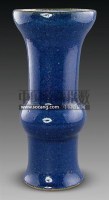 霁蓝釉花觚 -  - 古董珍玩 - 2011春季艺术品拍卖会 -收藏网