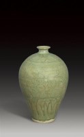 青瓷刻花瓶 -  - 瓷器 - 2007年春季大型艺术品拍卖会 -收藏网