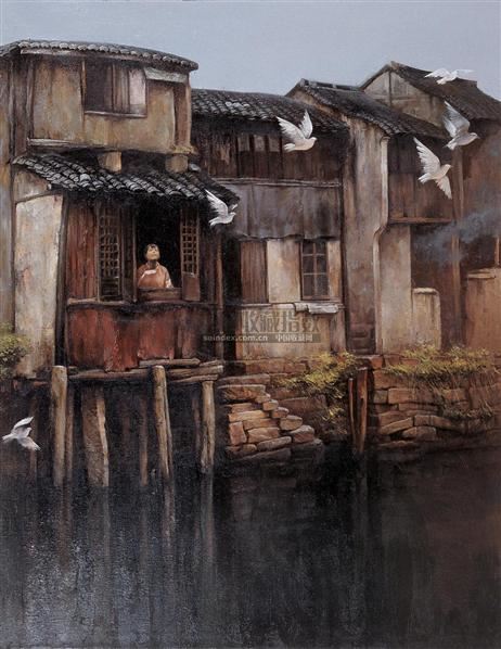 盼 布面 油画 - 154997 - 中国油画 - 2006春季大型艺术品拍卖会