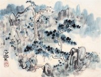 山水 镜心 设色纸本 - 陈子庄 - 中国古董家具及书画 - 2011年春季拍卖 -收藏网