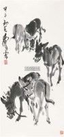 群驴图 立轴 水墨纸本 - 7693 - 中国书画（二） - 2011春季艺术品拍卖会 -收藏网