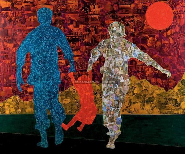 旭日东升 综合 媒材-薛松-油画 雕塑ii-2008春季拍卖会-中国收藏网