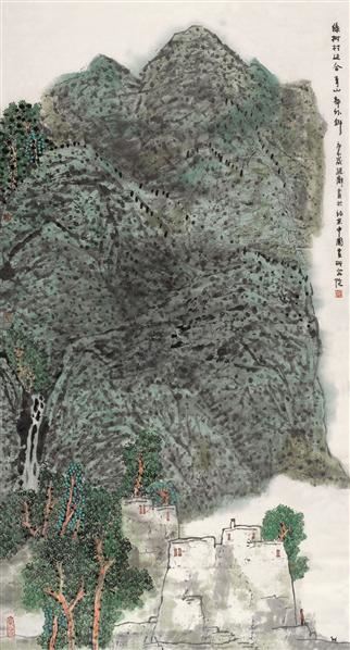 赵卫 山水 立轴 设色纸本 - 130883 - 中国书画 - 2006首届艺术品拍卖会 -收藏网