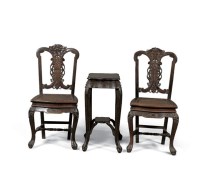 清 红木洋椅四椅二几 -  - 明清古典家具 - 2007春拍瓷器雅玩家具拍卖 -收藏网