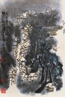 漓江渔唱图 镜心 设色纸本 - 李行简 - 中国书画 - 2006秋季拍卖会 -收藏网