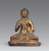 清 铜鎏金释迦牟尼佛像 -  - 妙音天籁-佛教艺术品 - 2006年秋（十周年）拍卖会 -收藏网
