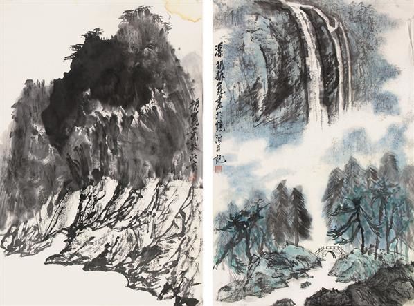 胡振坤 山水