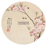 花卉 镜心 设色绢本 - 居廉 - 岭南名家书画 - 2006广州冬季拍卖会 -收藏网