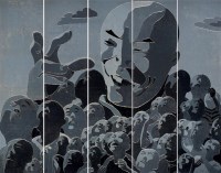 方力钧 1998年作 1998.11.15 （五联） 纸上版画 - 方力钧 - 中国当代艺术二十年 - 2006秋季拍卖会 -收藏网