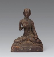 清 铜上师像 -  - 妙音天籁-佛教艺术品 - 2006年秋（十周年）拍卖会 -收藏网