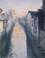 陆国英 风景 布面 油画 - 陆国英 - 中国油画 - 2006年秋季拍卖会 -收藏网