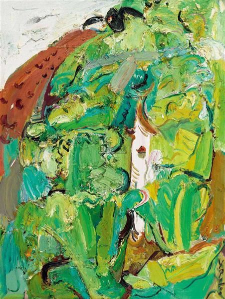 白菜地 布面油画-闫平-油画雕塑专场-2011年秋季艺术品拍卖会-收藏网