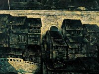 老城 城墙内外 布面油画 - 翁凯旋 - 中国油画、水彩、版画 - 2005广州夏季拍卖会 -收藏网