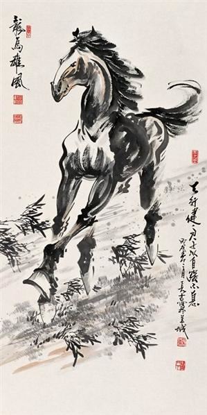 傅长吉龙马雄风-中国书画-2008年夏季艺术品拍卖会-中国收藏