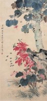 花卉草虫 立轴 设色纸本 - 13356 - 中国书画 - 2007年春中国书画拍卖会 -收藏网