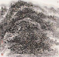 高原秋色 立轴 设色纸本 - 崔振宽 - 中国书画 - 2009年夏季拍卖会 -收藏网