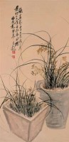 居廉 1884年作 花卉 立轴 设色绢本 - 居廉 - 中国书画（二） - 2006畅月（55期）拍卖会 -收藏网