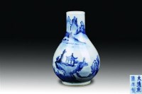 青花山水瓶 -  - 玉器杂项书画瓷器 - 上海鸿年2012秋季大型艺术品拍卖会 -收藏网